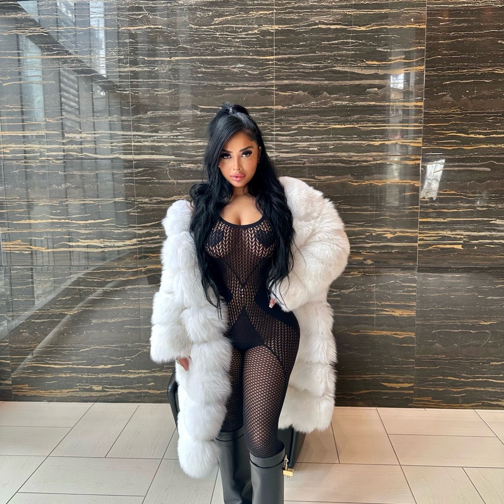 Wolford Black Romance Net Jumpsuit